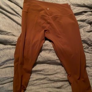 Lululemon align leggings in Carmel brown
